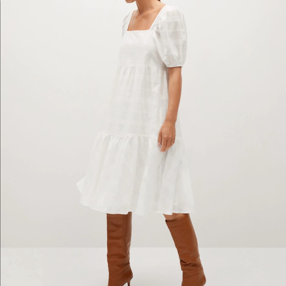 MNG cotton puffy sleeves dress bloggers fav - Picture 7 of 14